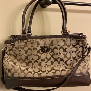 Coach signature monogram bag